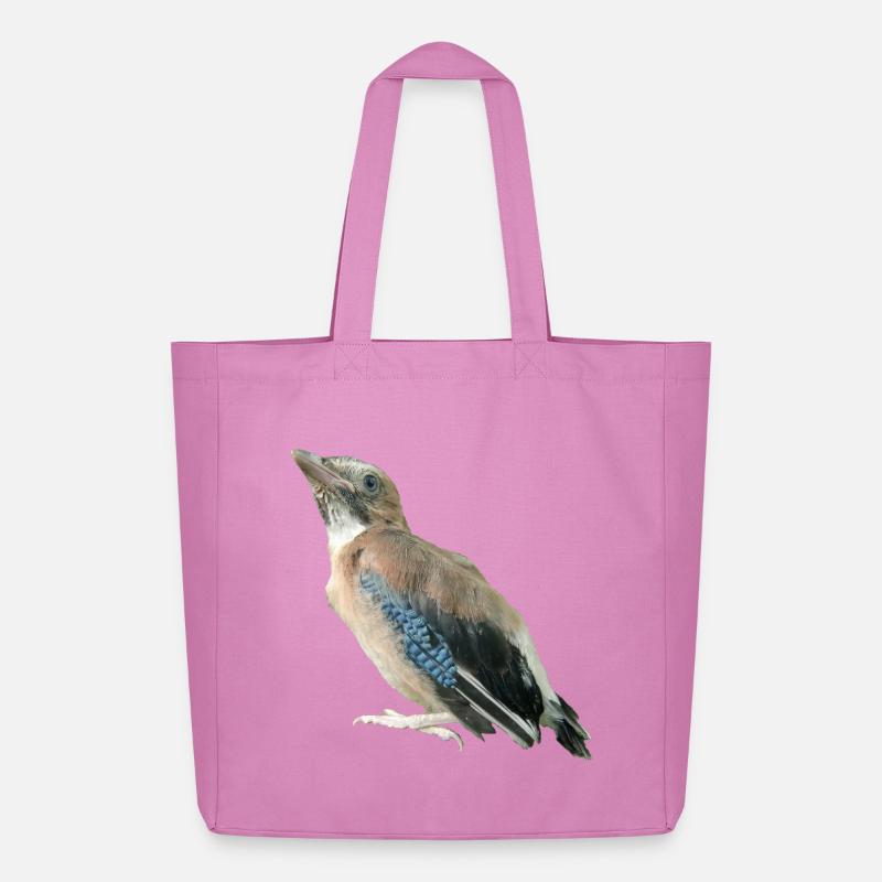 Eichelhäher Jungvogel - Midweight recycelter Stoffbeutel von Stanley/Stella - Pink
