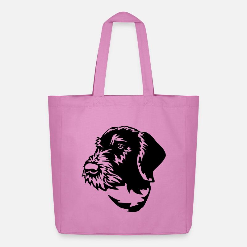 Deutsch Drahthaar - Midweight recycelter Stoffbeutel von Stanley/Stella - Pink