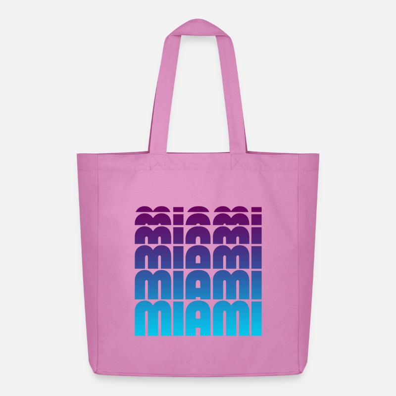 Miami Grid Gradient - Midweight recycelter Stoffbeutel von Stanley/Stella - Pink