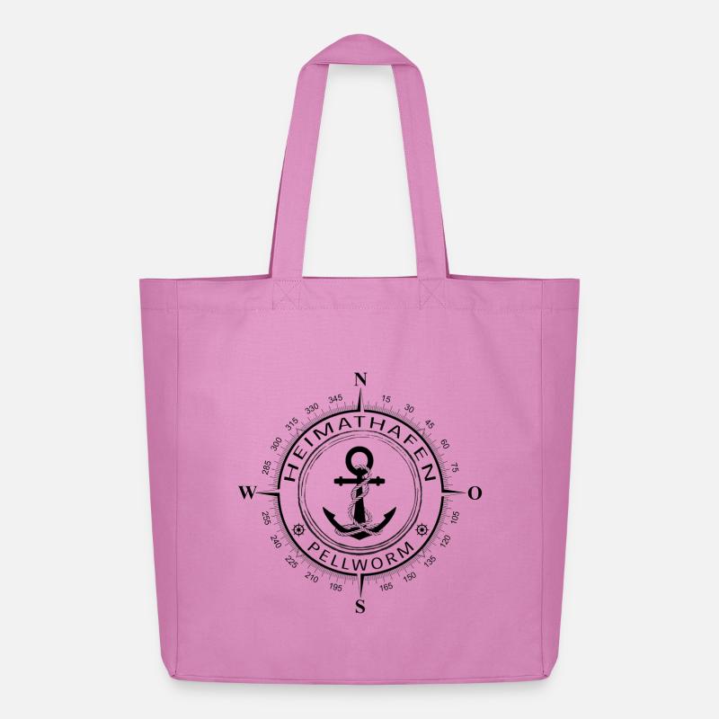 Heimathafen Pellworm - Midweight recycelter Stoffbeutel von Stanley/Stella - Pink