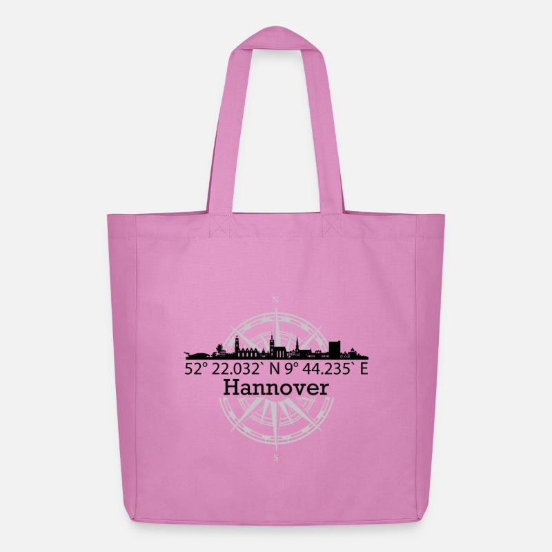 Skyline Hannover - Midweight recycelter Stoffbeutel von Stanley/Stella - Pink