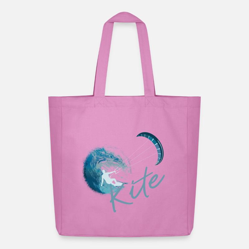 Kitesurfen - Midweight recycelter Stoffbeutel von Stanley/Stella - Pink