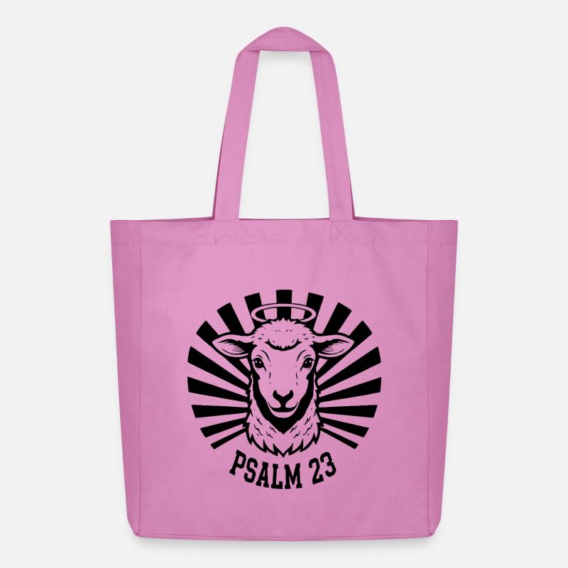 Psalm23-Lamm - Midweight recycelter Stoffbeutel von Stanley/Stella - Pink