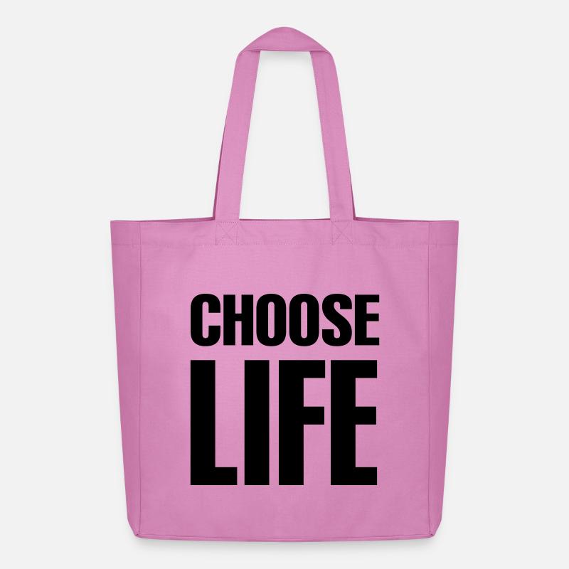 Choose life - Midweight recycelter Stoffbeutel von Stanley/Stella - Pink