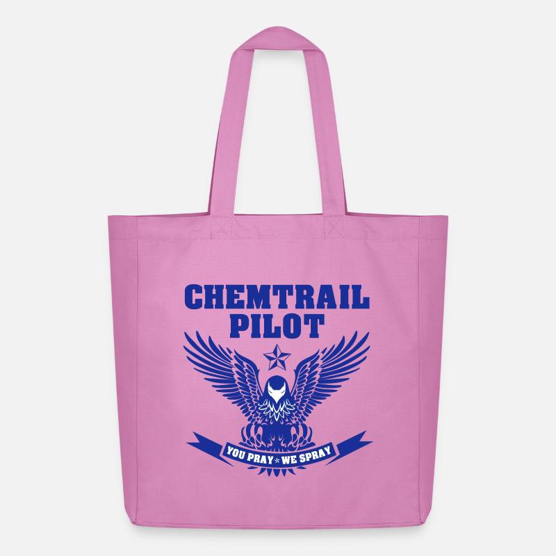 Chemtrail Pilot - Midweight recycelter Stoffbeutel von Stanley/Stella - Pink