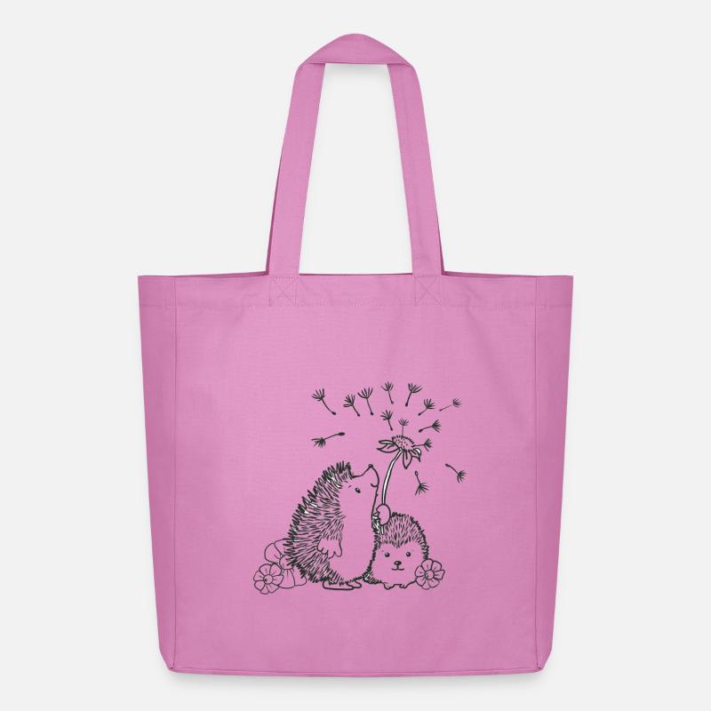 Glückliche Igel - Midweight recycelter Stoffbeutel von Stanley/Stella - Pink