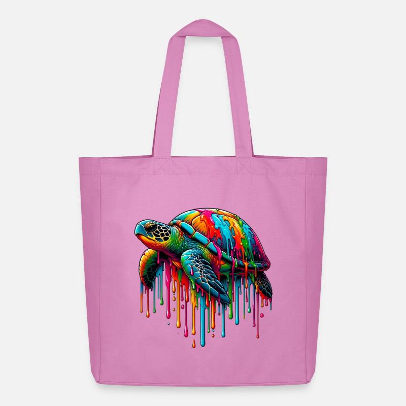 Schildkröte - Midweight recycelter Stoffbeutel von Stanley/Stella - Pink