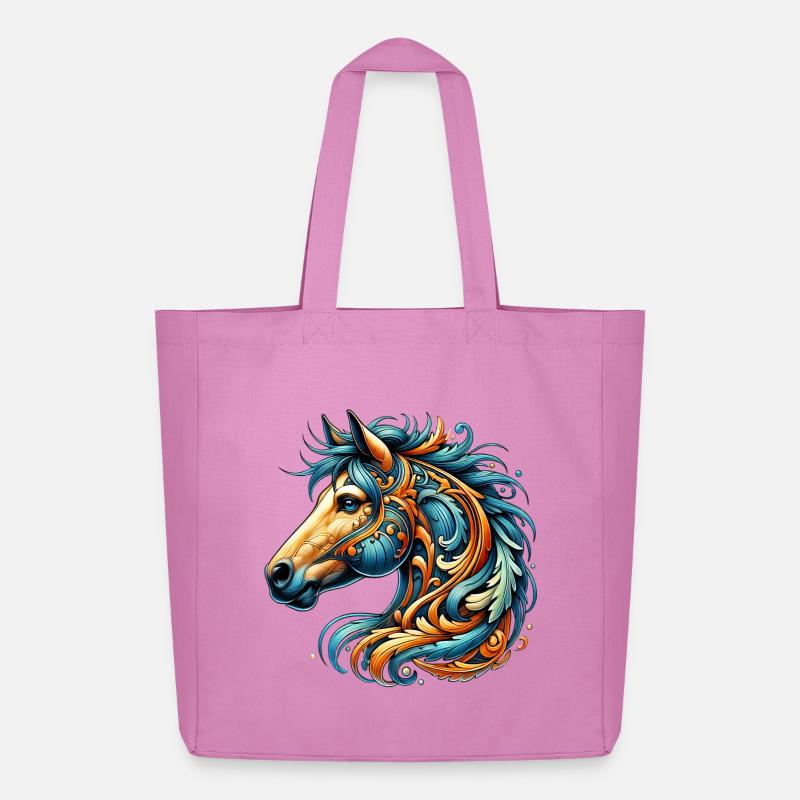 Pferd - Midweight recycelter Stoffbeutel von Stanley/Stella - Pink