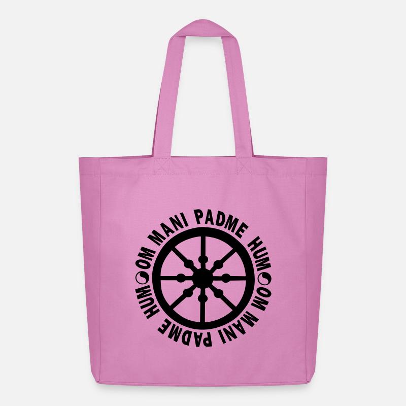 lebensrad mit mantra "om mani padme hum" - Midweight recycelter Stoffbeutel von Stanley/Stella - Pink