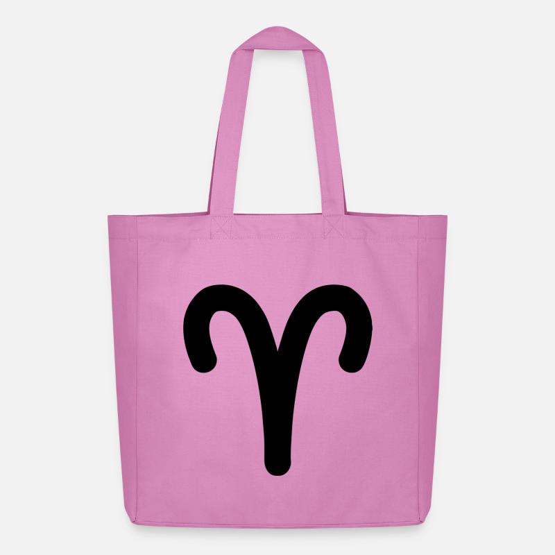 Widder Sternzeichen Widder - Midweight recycelter Stoffbeutel von Stanley/Stella - Pink