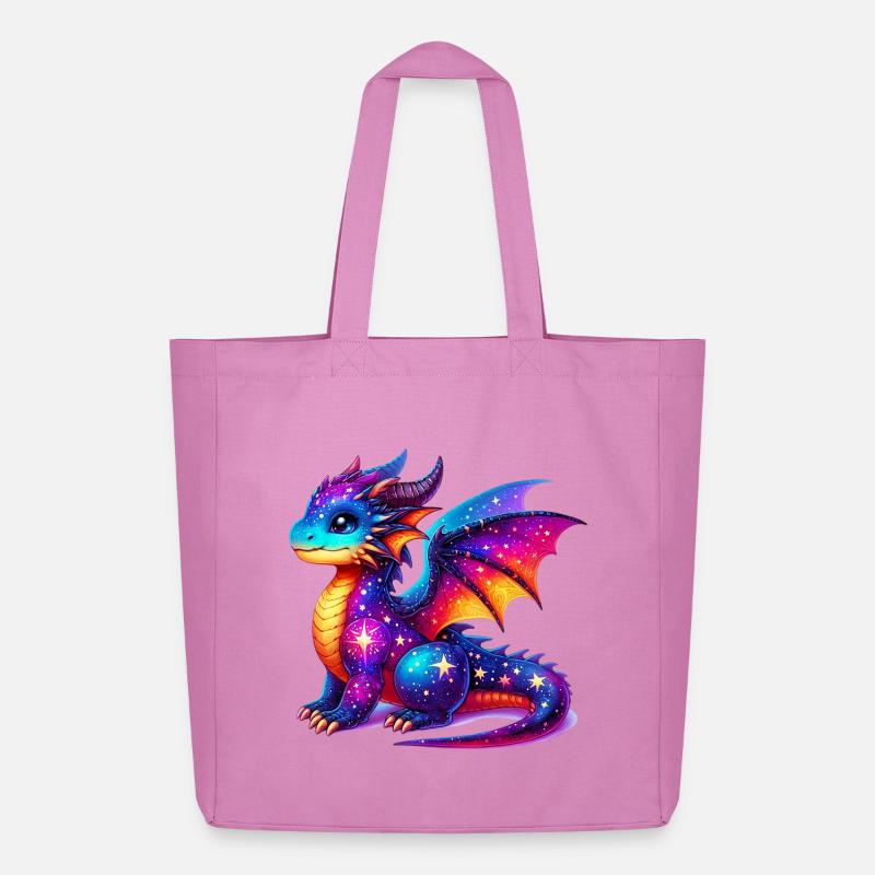 Drache - Midweight recycelter Stoffbeutel von Stanley/Stella - Pink