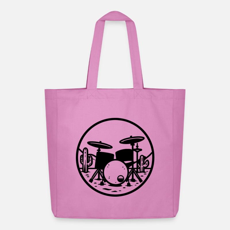 Drums Graphics - Midweight Recycled Tote Bag by Stanley/Stella - pink