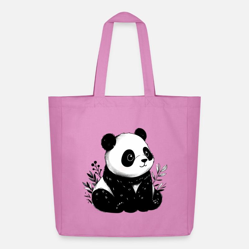 Panda - Midweight recycelter Stoffbeutel von Stanley/Stella - Pink