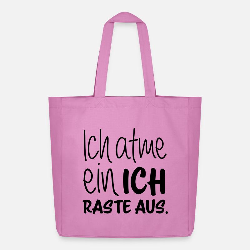 Ich atme ein - ich raste aus - Midweight recycelter Stoffbeutel von Stanley/Stella - Pink