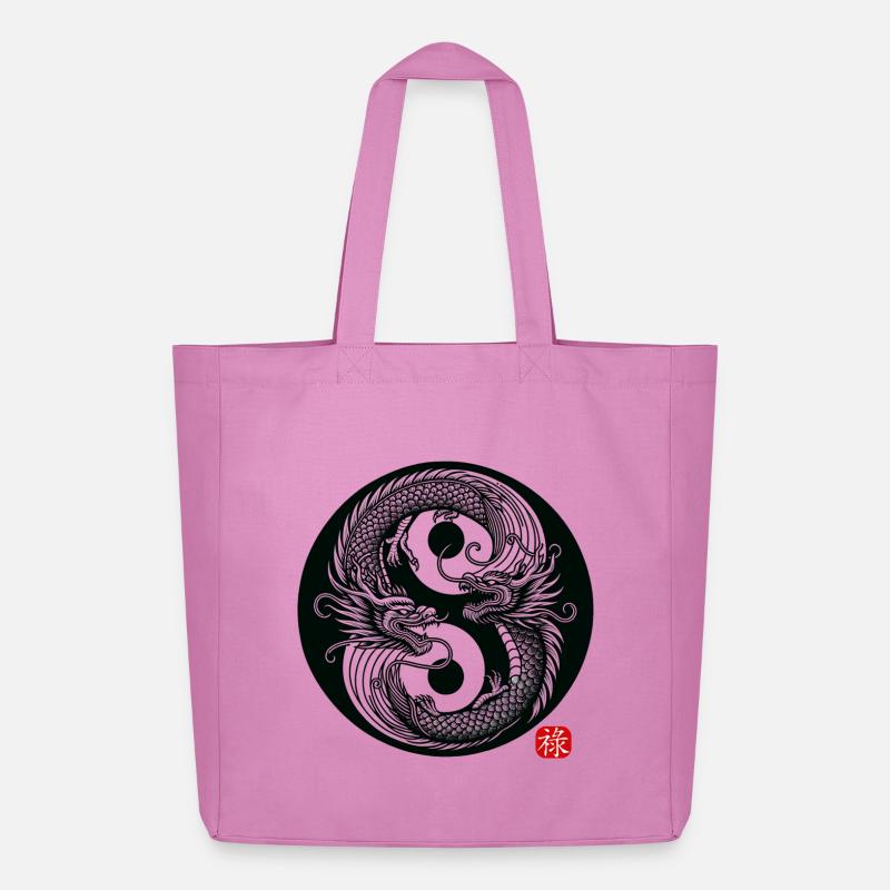 Drachentanz - Midweight recycelter Stoffbeutel von Stanley/Stella - Pink