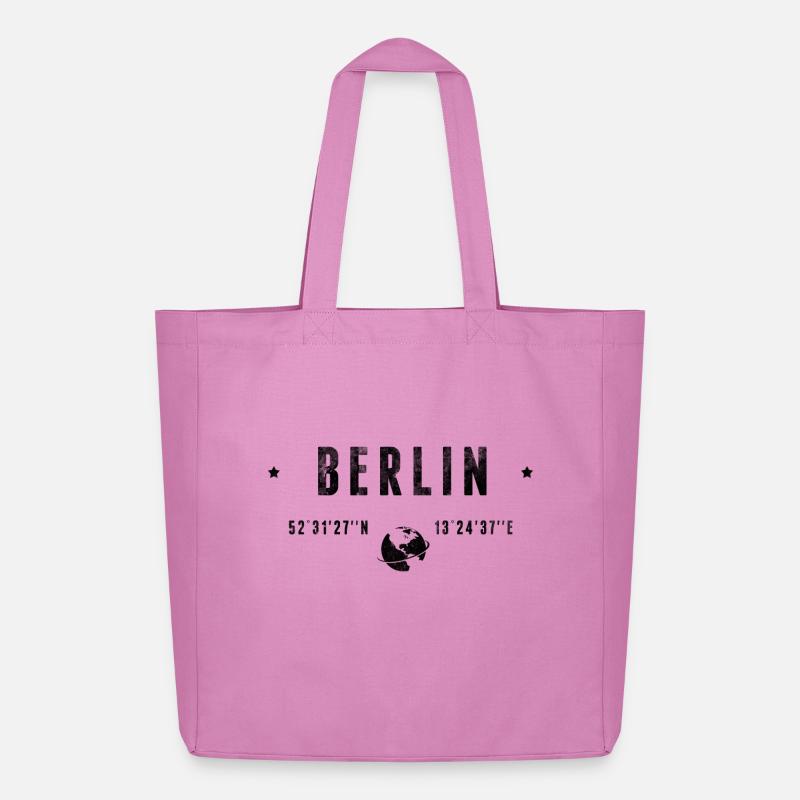 Berlin - Midweight recycelter Stoffbeutel von Stanley/Stella - Pink