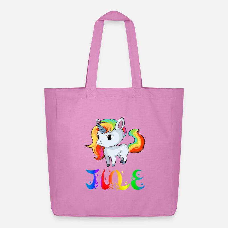 Jule Einhorn - Midweight recycelter Stoffbeutel von Stanley/Stella - Pink
