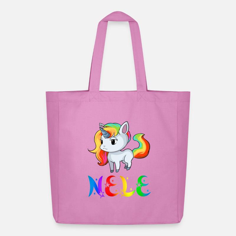 Nele Einhorn - Midweight recycelter Stoffbeutel von Stanley/Stella - Pink