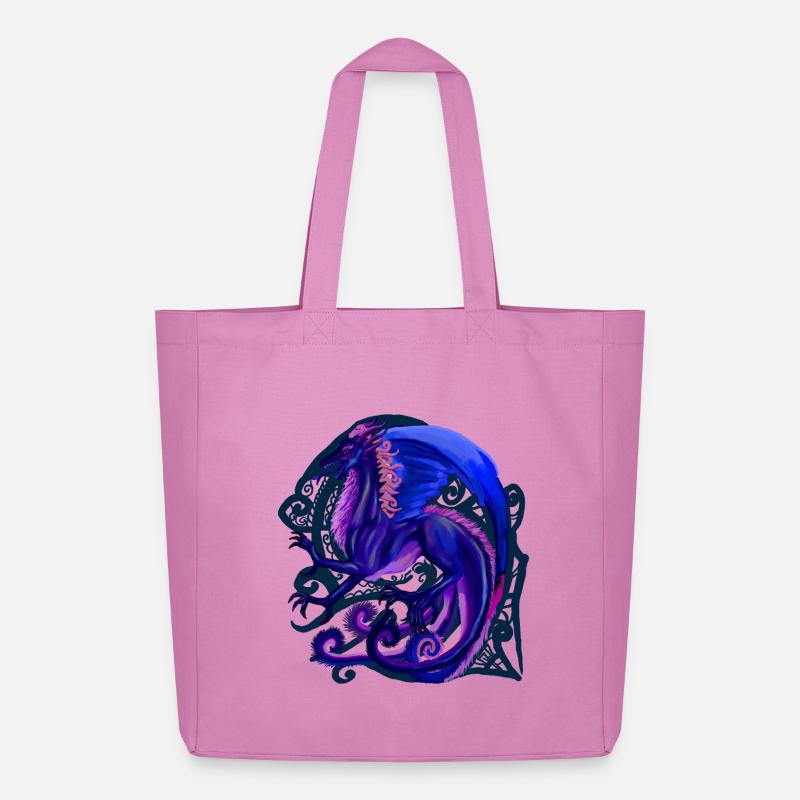 blauer Drache - Midweight recycelter Stoffbeutel von Stanley/Stella - Pink