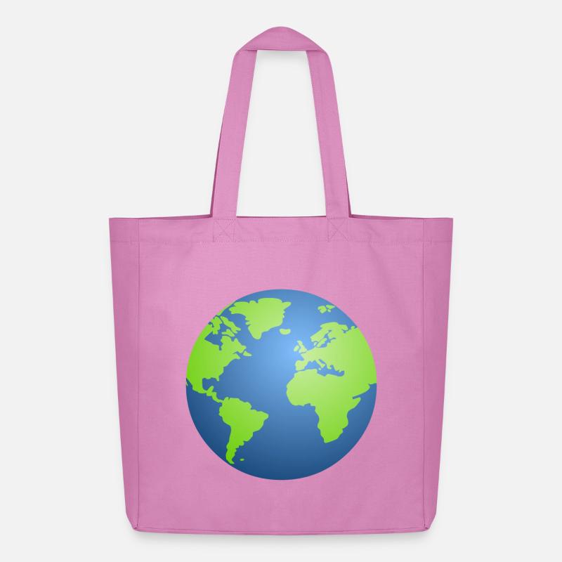 Erdkugel - Midweight recycelter Stoffbeutel von Stanley/Stella - Pink