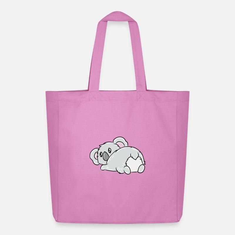 Schlafender Koala Kuschelheld - Midweight recycelter Stoffbeutel von Stanley/Stella - Pink