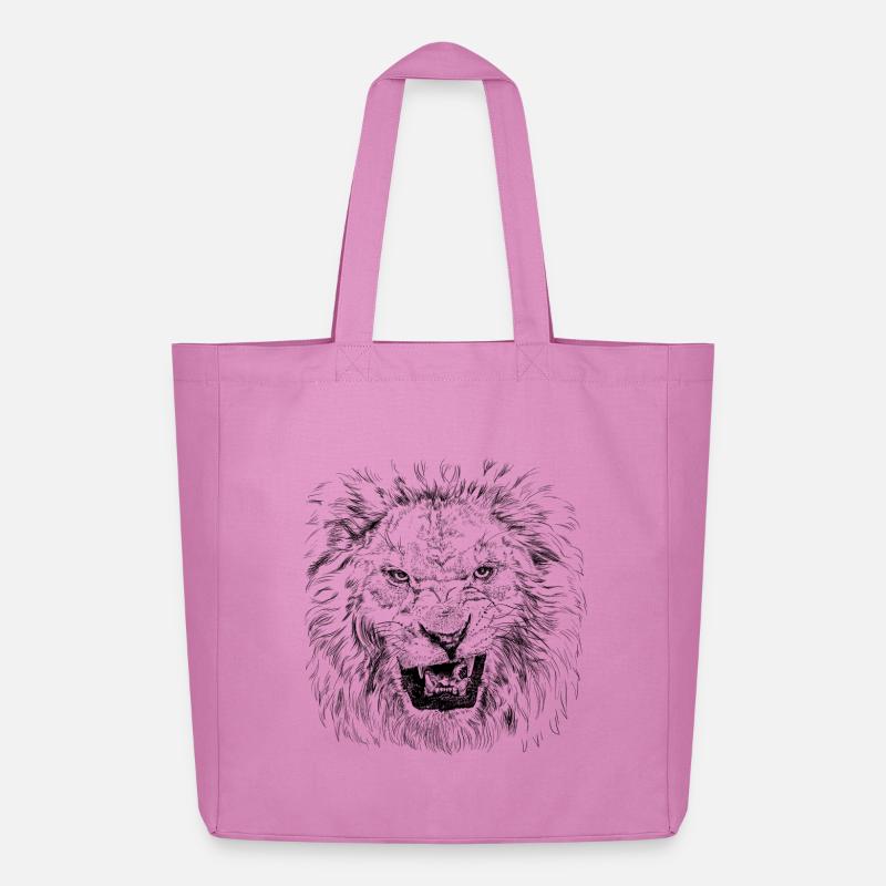 Löwe - Midweight recycelter Stoffbeutel von Stanley/Stella - Pink