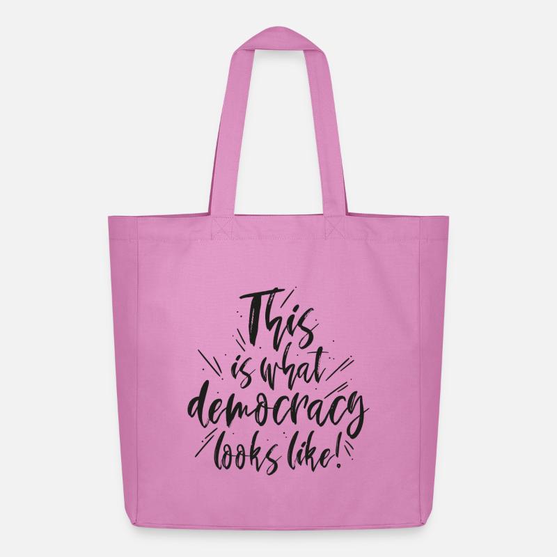 Democracy - Midweight recycelter Stoffbeutel von Stanley/Stella - Pink