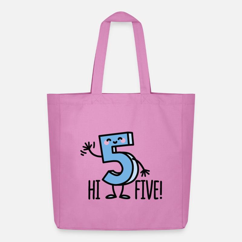 Hi Five! - Midweight recycelter Stoffbeutel von Stanley/Stella - Pink
