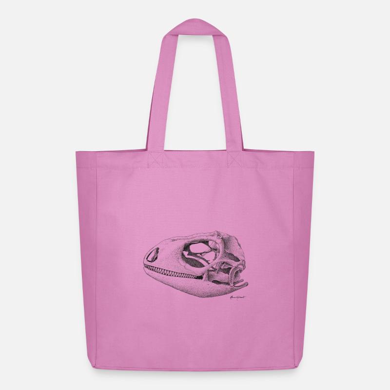 Teiú Lizard Skull - Ink - Midweight recycelter Stoffbeutel von Stanley/Stella - Pink