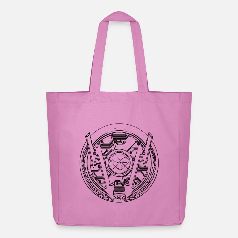 Craft Electric Pattern - Midweight Recycled Tote Bag by Stanley/Stella - pink