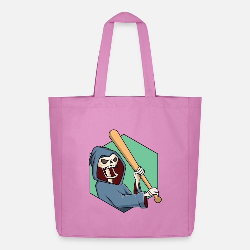 Sensenmann mit Baseballschläger - Midweight recycelter Stoffbeutel von Stanley/Stella - Pink