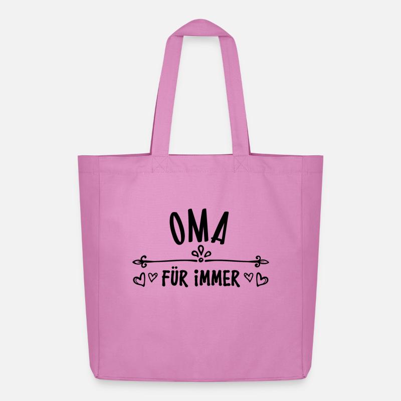 Großmutter Oma Alte Frau Statement Glückwunsch - Midweight recycelter Stoffbeutel von Stanley/Stella - Pink