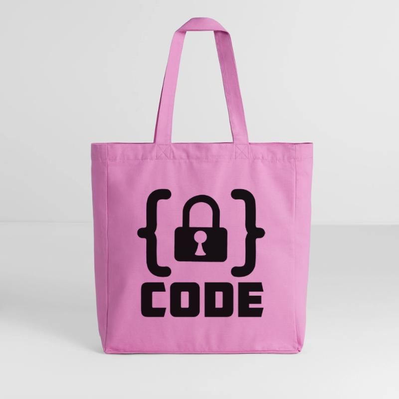 Code with lock programmer Midweight Recycled Tote Bag by Stanley/Stella