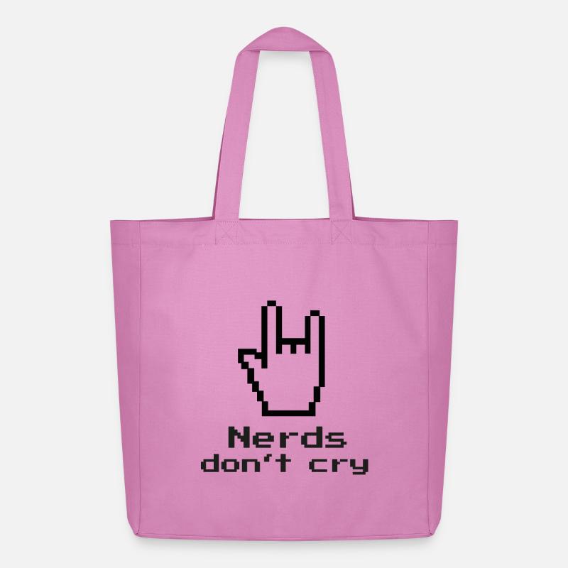 Les nerds ne pleurent pas! ringard, informatique, informatique, programmeur - Tote bag Stanley/Stella Midweight recyclé - rose