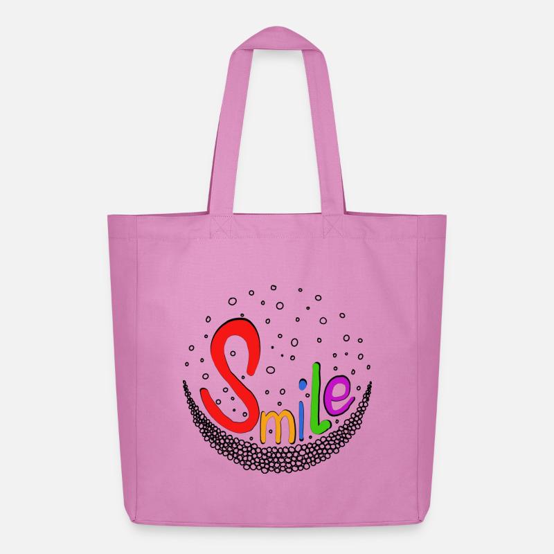 Smile bunt - Midweight recycelter Stoffbeutel von Stanley/Stella - Pink