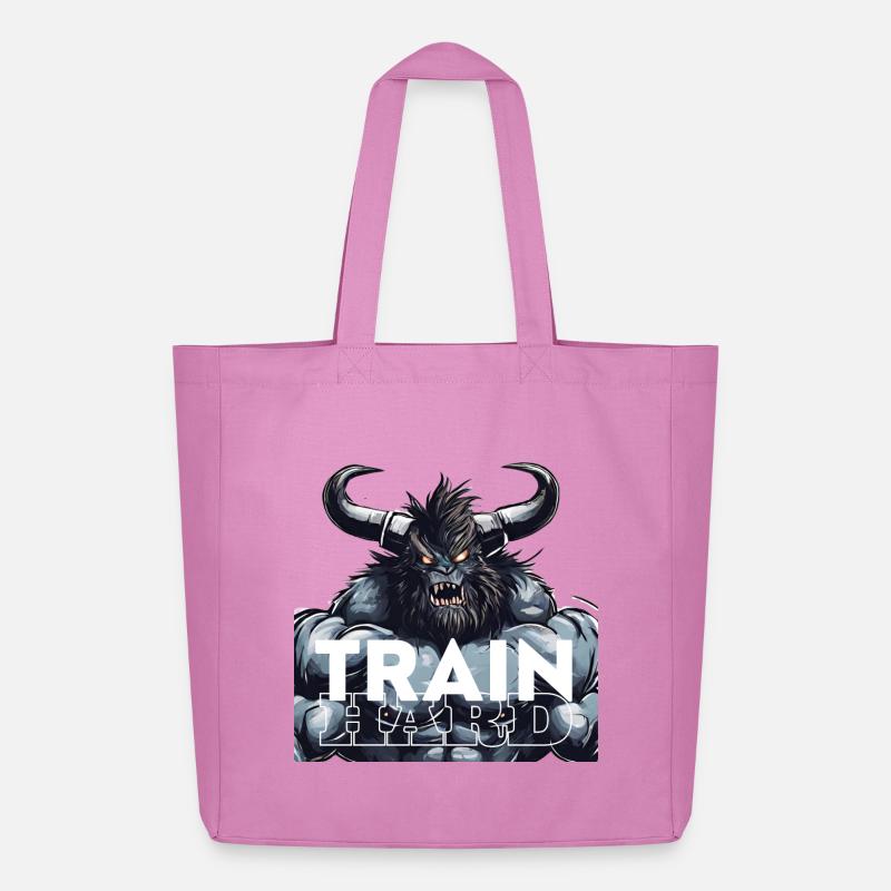 Train Hard Beast - Midweight recycelter Stoffbeutel von Stanley/Stella - Pink
