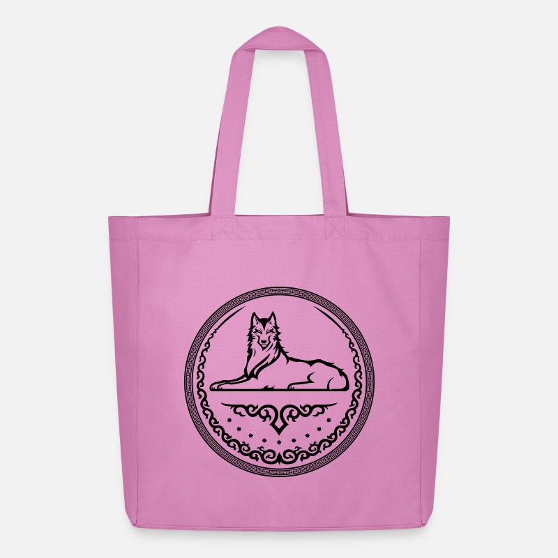 Wolf des Kaukasus - Midweight recycelter Stoffbeutel von Stanley/Stella - Pink