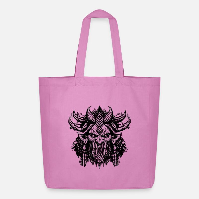 Pagan Tribal Demon - Midweight recycelter Stoffbeutel von Stanley/Stella - Pink