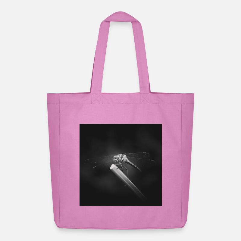 Libellule insecte gros plan affiche - Tote bag Stanley/Stella Midweight recyclé - rose