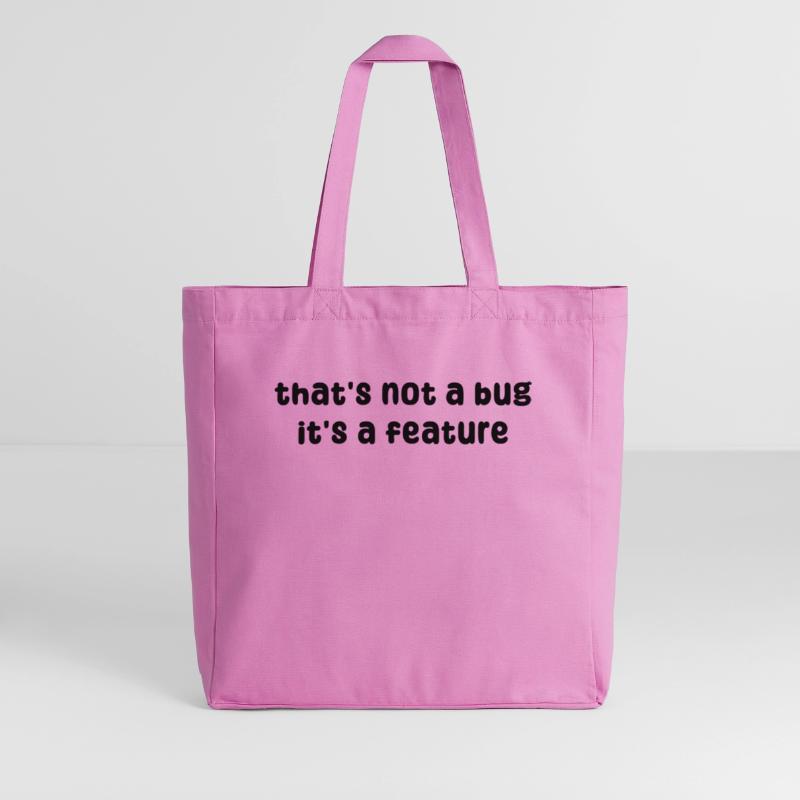 Developer Geek Bugs Code Computer Science Statement Midweight Recycled Tote Bag by Stanley/Stella