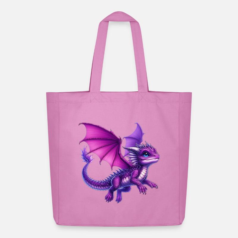 Drache - Midweight recycelter Stoffbeutel von Stanley/Stella - Pink