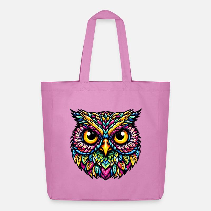 Eule - Midweight recycelter Stoffbeutel von Stanley/Stella - Pink