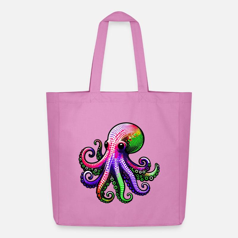 Krake - Midweight recycelter Stoffbeutel von Stanley/Stella - Pink