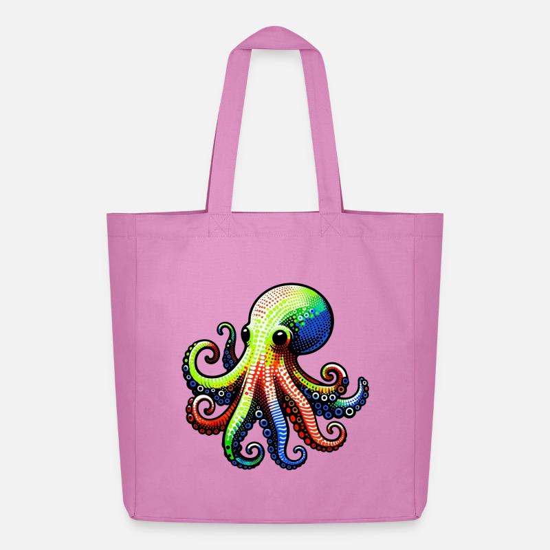 Krake - Midweight recycelter Stoffbeutel von Stanley/Stella - Pink