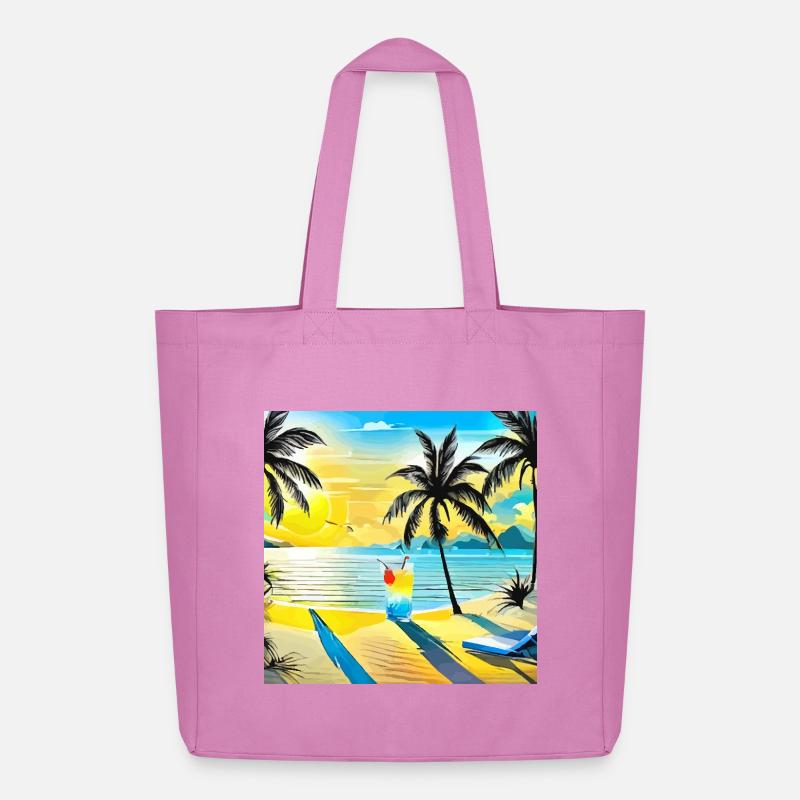 Beach - Midweight recycelter Stoffbeutel von Stanley/Stella - Pink