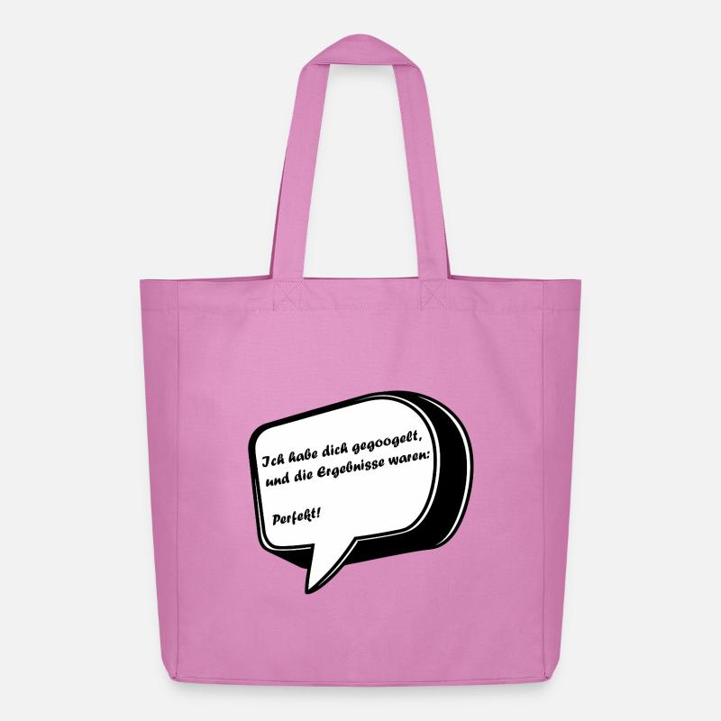 Valentinstag Spruch in einer Sprechblase - Midweight recycelter Stoffbeutel von Stanley/Stella - Pink