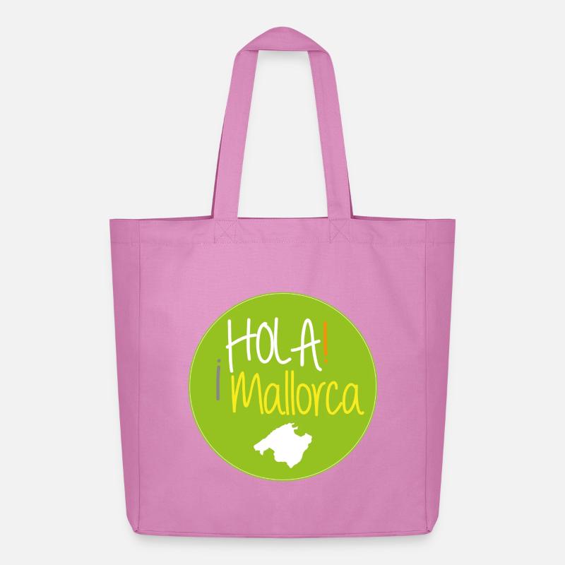 ¡HOLA! Mallorca (beidseitig) - Midweight recycelter Stoffbeutel von Stanley/Stella - Pink