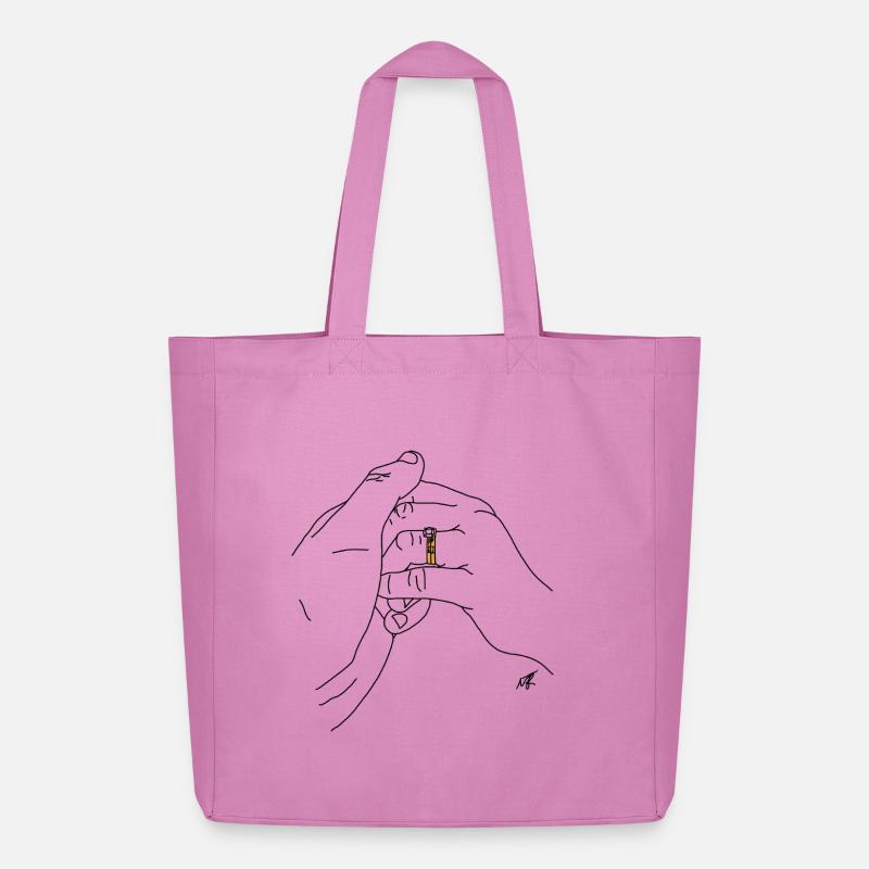 MJR - Ehe - Midweight recycelter Stoffbeutel von Stanley/Stella - Pink