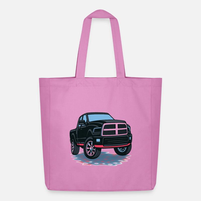 Schwarzer Pickup Ram - Midweight recycelter Stoffbeutel von Stanley/Stella - Pink