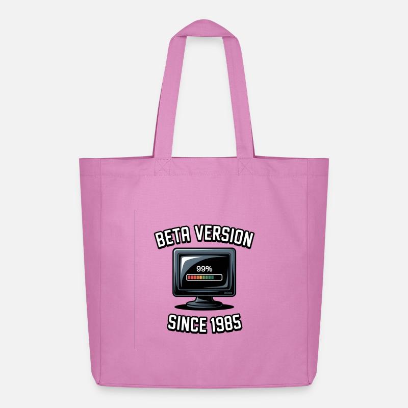Retro Computer Fortschritt Design - Midweight recycelter Stoffbeutel von Stanley/Stella - Pink